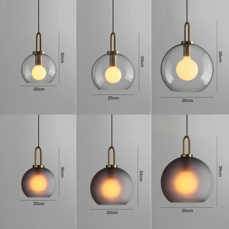 Bowen - Modern Glass Ball Pendant Lights