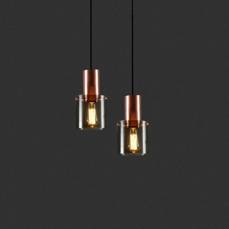 Audra - Modern Pendant Lamps Smoke Gray Glass