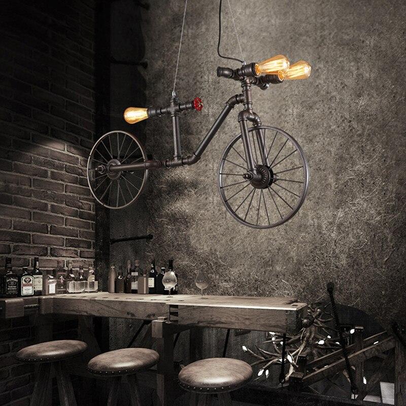 Staton - Retro Bicycle Chandelier Industrial