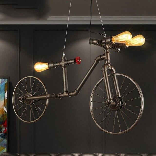 Staton - Retro Bicycle Chandelier Industrial