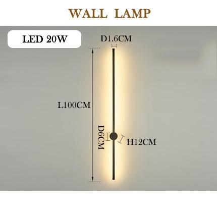 Rhizlane - Modern LED Wall Lamp Long