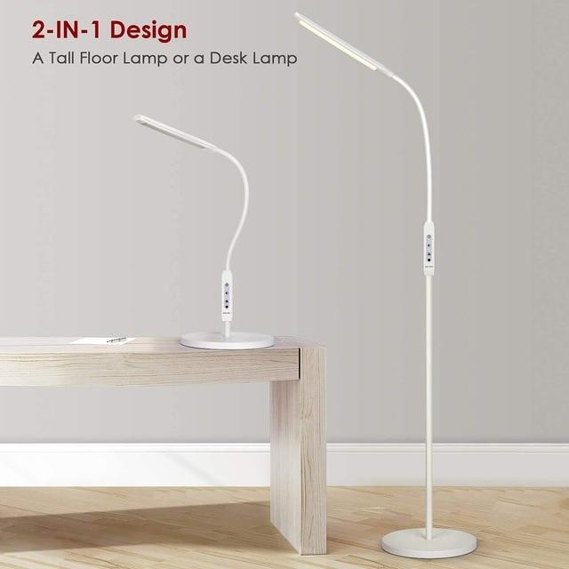 Annis - Modern Floor Lamp Wooden Frame Tall Light with Organize