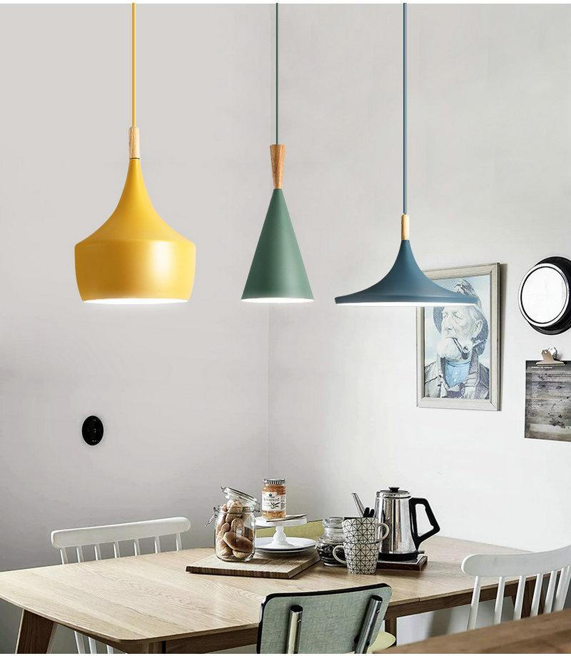 Meagan - Modern Pendant Lights Iron Lampshade LED