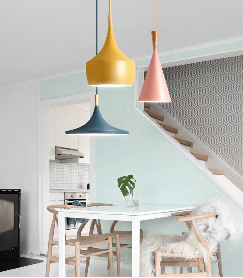 Meagan - Modern Pendant Lights Iron Lampshade LED