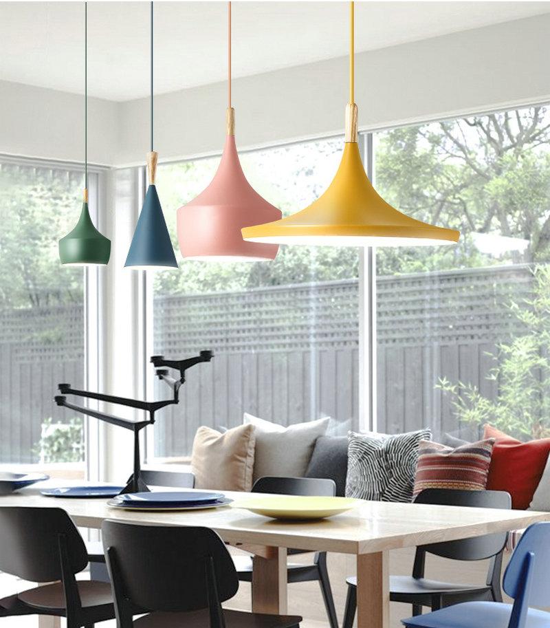 Meagan - Modern Pendant Lights Iron Lampshade LED