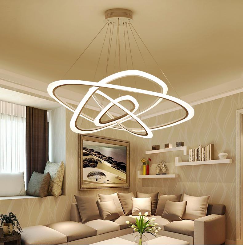 Morgan - Modern Circle Rings Acrylic LED